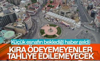 Kira ödeyemeyen iş yeri tahliye edilmeyecek